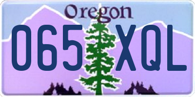 OR license plate 065XQL