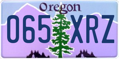 OR license plate 065XRZ