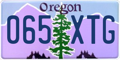 OR license plate 065XTG