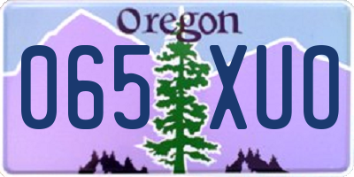 OR license plate 065XUO