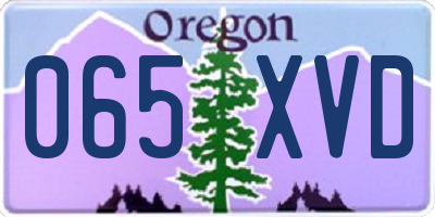OR license plate 065XVD