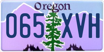 OR license plate 065XVH