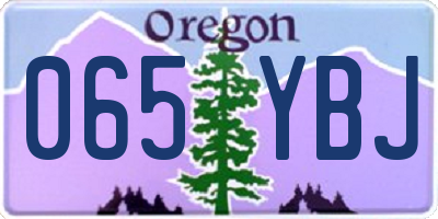 OR license plate 065YBJ