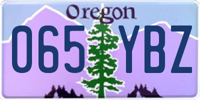 OR license plate 065YBZ