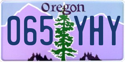 OR license plate 065YHY