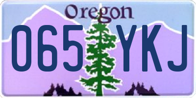 OR license plate 065YKJ