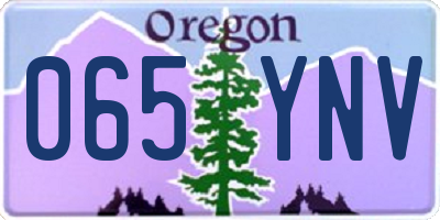 OR license plate 065YNV