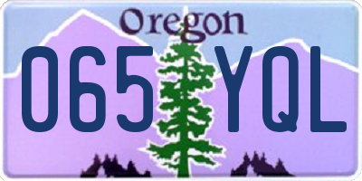 OR license plate 065YQL