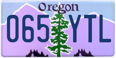 OR license plate 065YTL