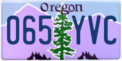 OR license plate 065YVC