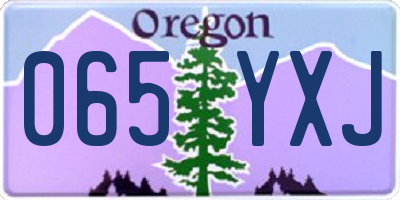OR license plate 065YXJ