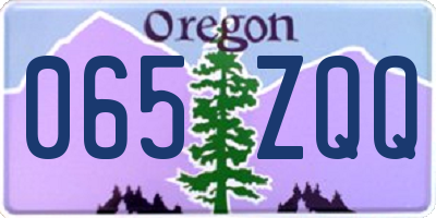 OR license plate 065ZQQ