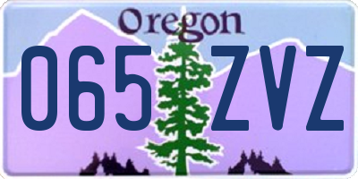 OR license plate 065ZVZ