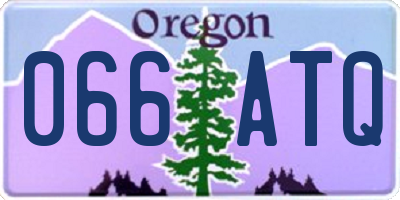 OR license plate 066ATQ