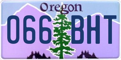 OR license plate 066BHT