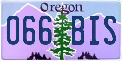 OR license plate 066BIS