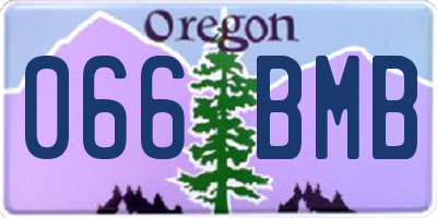 OR license plate 066BMB