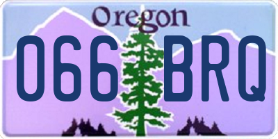OR license plate 066BRQ