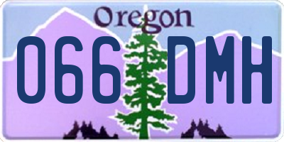 OR license plate 066DMH
