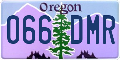 OR license plate 066DMR