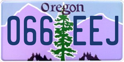 OR license plate 066EEJ