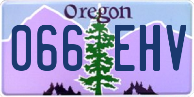 OR license plate 066EHV