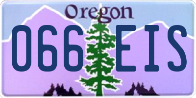 OR license plate 066EIS