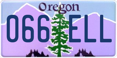 OR license plate 066ELL