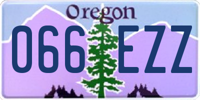 OR license plate 066EZZ