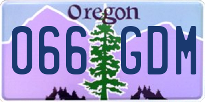 OR license plate 066GDM