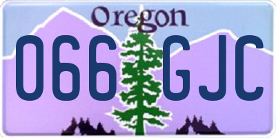 OR license plate 066GJC