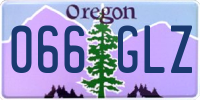 OR license plate 066GLZ