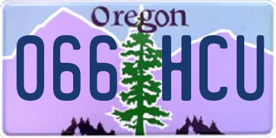 OR license plate 066HCU