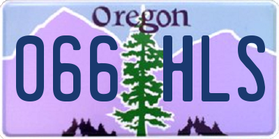 OR license plate 066HLS
