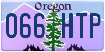 OR license plate 066HTP