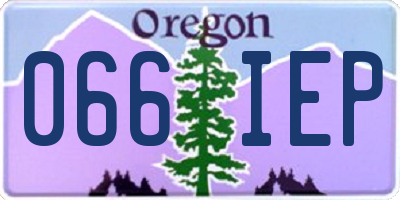 OR license plate 066IEP