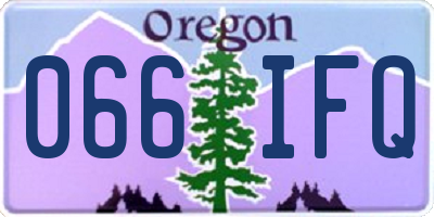 OR license plate 066IFQ