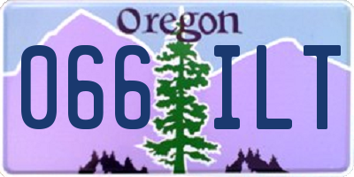 OR license plate 066ILT