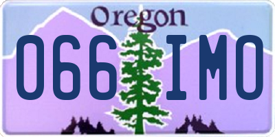 OR license plate 066IMO