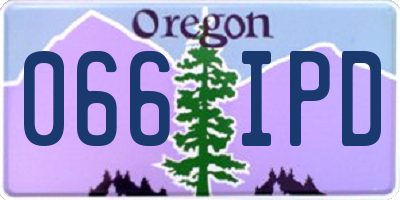 OR license plate 066IPD