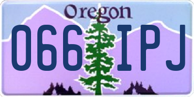 OR license plate 066IPJ