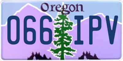 OR license plate 066IPV