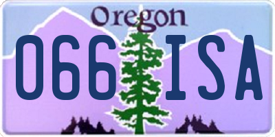 OR license plate 066ISA