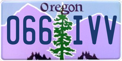OR license plate 066IVV