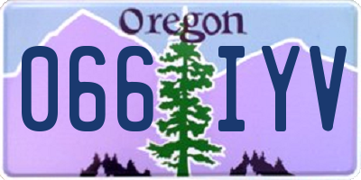 OR license plate 066IYV