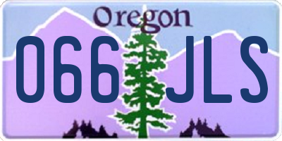 OR license plate 066JLS