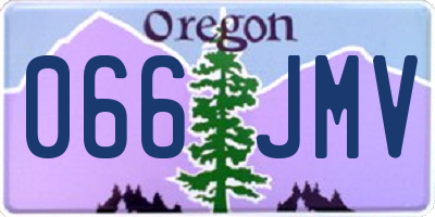 OR license plate 066JMV