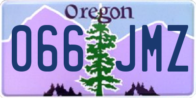 OR license plate 066JMZ