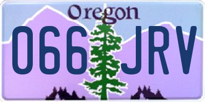 OR license plate 066JRV