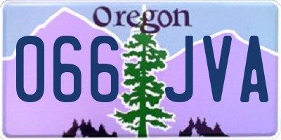 OR license plate 066JVA